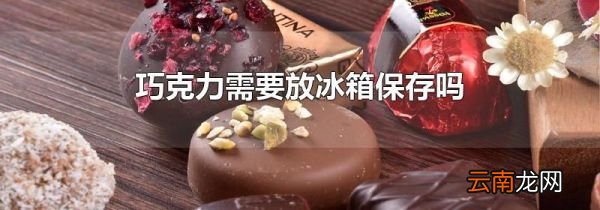 巧克力需要放冰箱保存吗