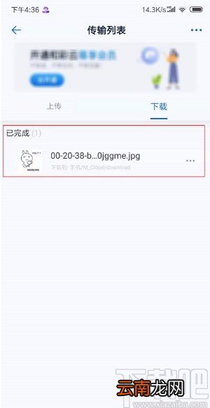 和彩云网盘APP下载文件的方法
