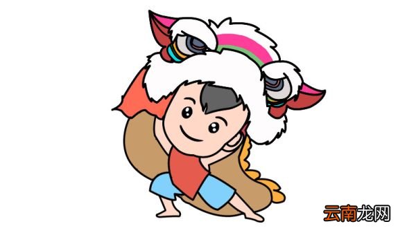 舞狮头简笔画的步骤舞狮头简笔画的教程