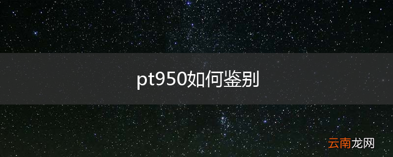 pt950如何鉴别