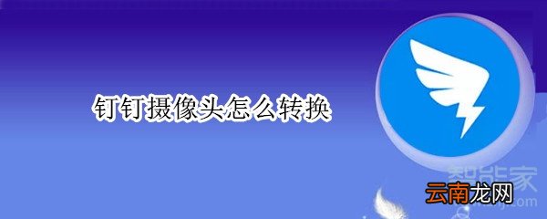 钉钉摄像头怎么转换