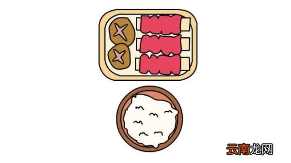 饭菜简笔画 饭菜简笔画怎么画
