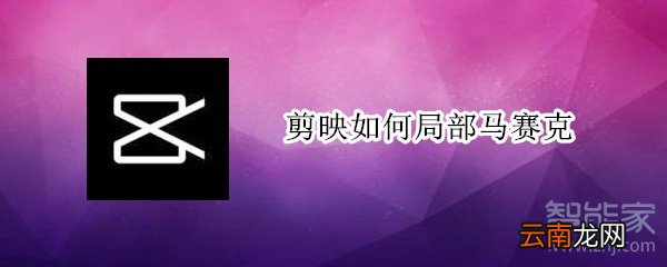 剪映如何局部马赛克