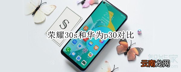 荣耀30s和华为p30对比