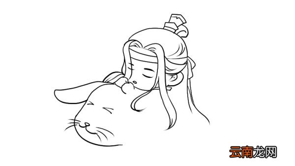 蓝忘机q版简笔画 蓝忘机q版的简单画法