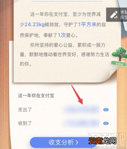 支付宝APP查看2020年度账单的方法