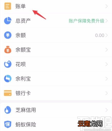 支付宝APP查看2020年度账单的方法