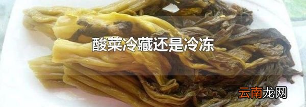 酸菜冷藏还是冷冻