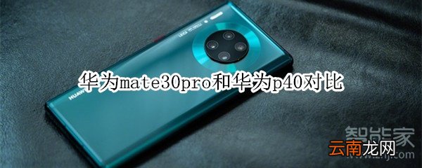 华为mate30pro和华为p40对比