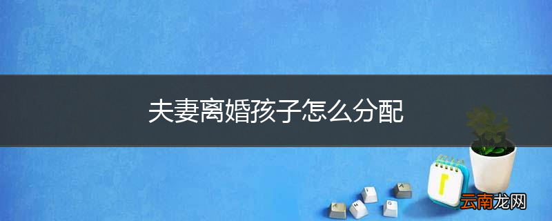夫妻离婚孩子怎么分配