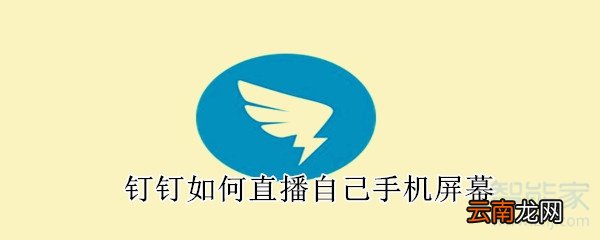 钉钉如何直播自己手机屏幕
