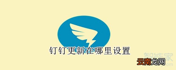 钉钉更新在哪里设置