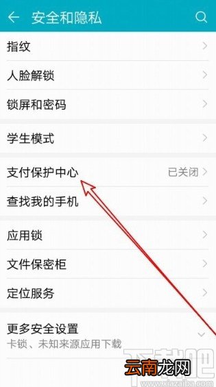 华为荣耀9X打开支付保护中心的方法