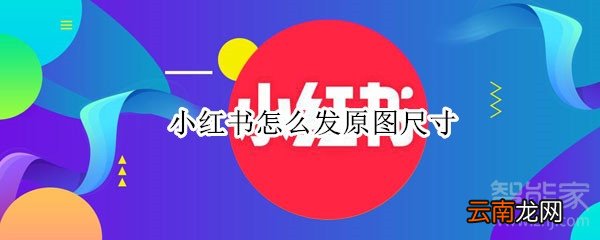小红书怎么发原图尺寸
