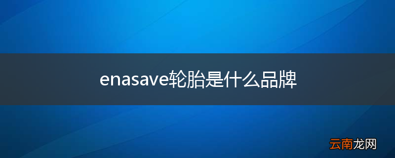 enasave轮胎是什么品牌