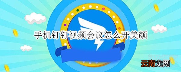 手机钉钉视频会议怎么开美颜