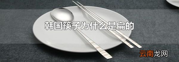 韩国筷子为什么是扁的
