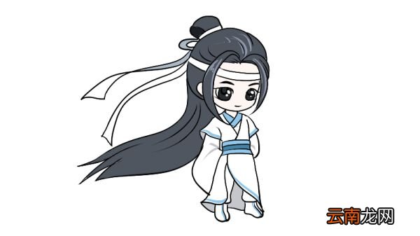 蓝忘机q版简笔画 蓝忘机q版怎么画简单