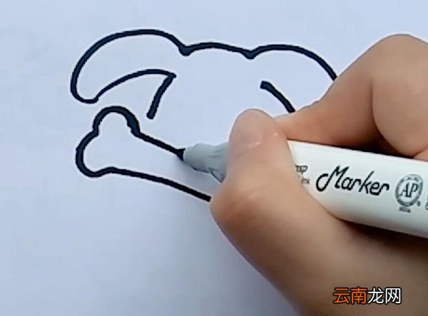 斑点狗简笔画