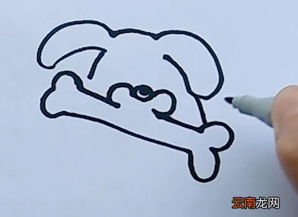 斑点狗简笔画