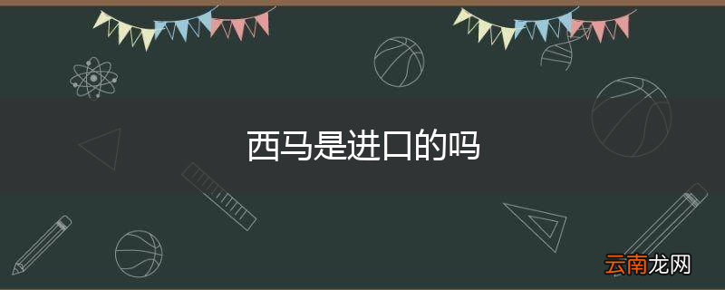 西马是进口的吗