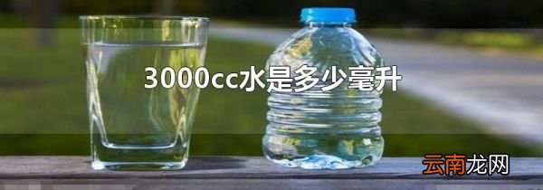 3000cc水是多少毫升