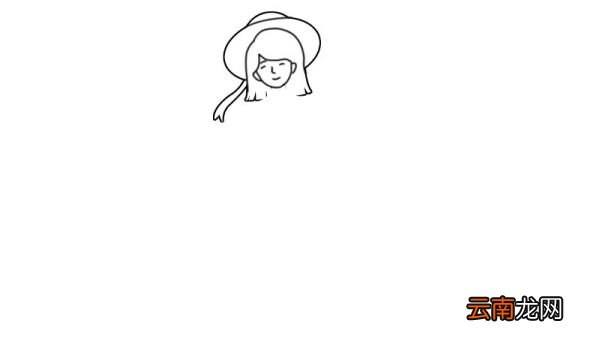 女孩吃瓜简笔画怎么画女孩吃瓜简笔画画法