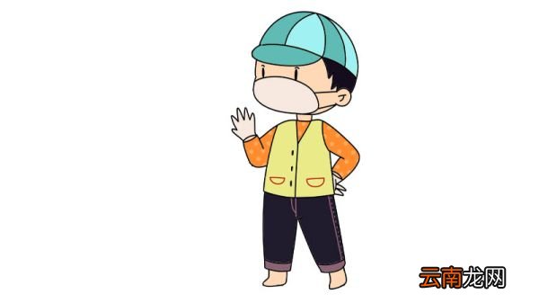戴口罩的小男孩简笔画怎么画戴口罩的小男孩简笔画步骤