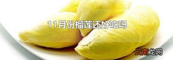 11月份榴莲还好吃吗