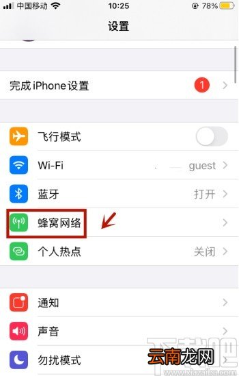 苹果手机打开数据流量的操作方法