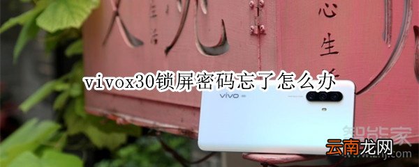 vivox30锁屏密码忘了怎么办