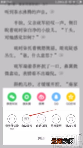 红袖读书app设置自动阅读的方法