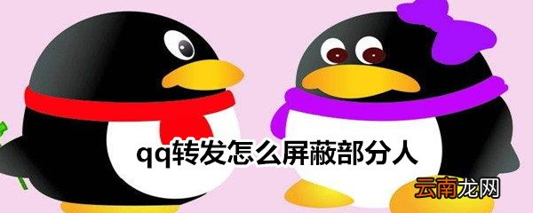 qq转发怎么屏蔽部分人