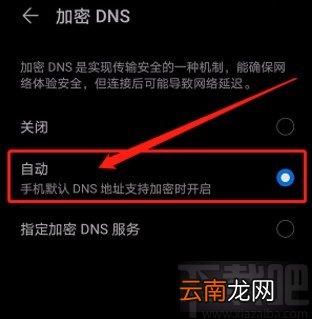 华为手机设置自动加密DNS的方法