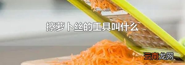 擦萝卜丝的工具叫什么