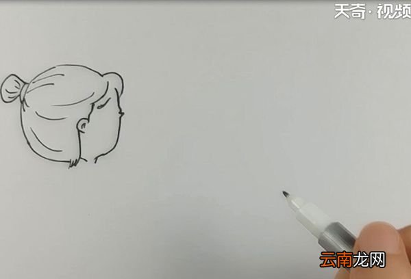手绘情侣小人简笔画