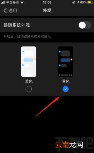 钉钉app切换到深色模式的方法