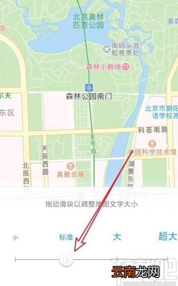 高德地图app调整地图字体大小的操作方法