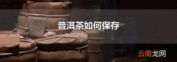 普洱茶如何保存