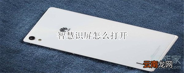 智慧识屏怎么打开