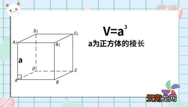 正方形体积公式是什么正方形体积公式是怎样的