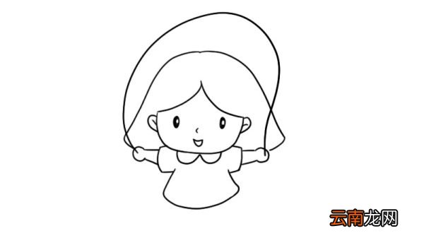 跳绳的小女孩简笔画怎么画怎么画跳绳的小女孩简笔画