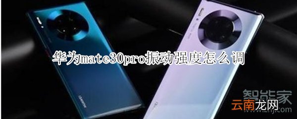 华为mate30pro振动强度怎么调