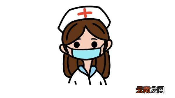 抗疫护士简笔画图片