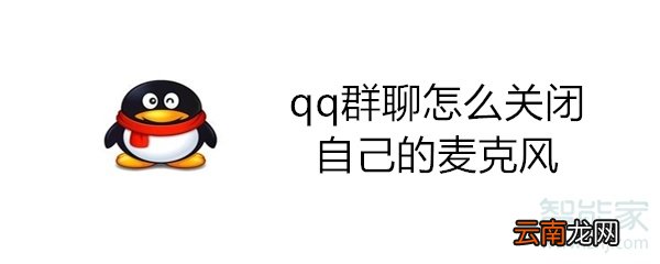 qq群聊怎么关闭自己的麦克风