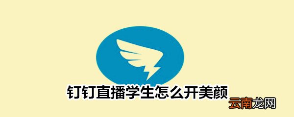 钉钉直播学生怎么开美颜