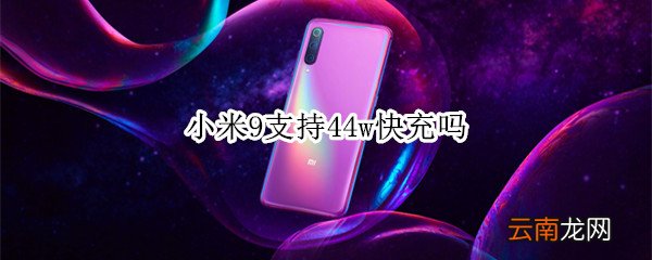 小米9支持44w快充吗