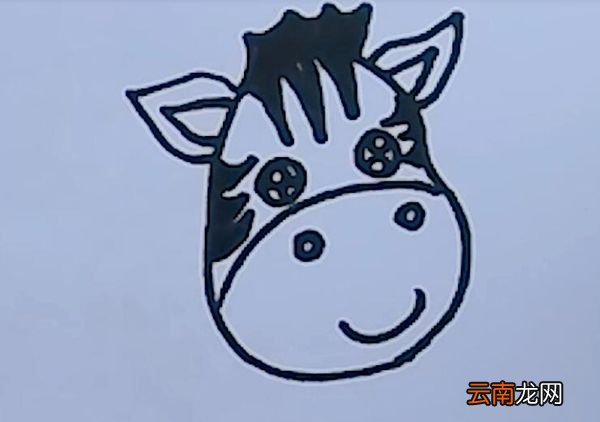 斑马简笔画