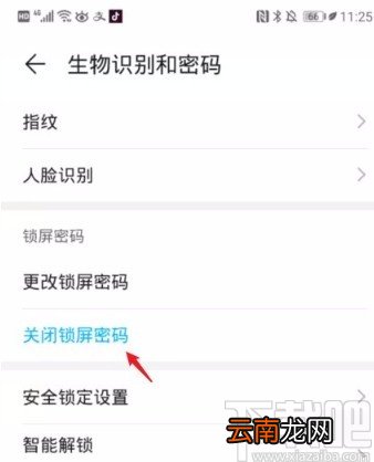华为P30解除手机锁屏的方法