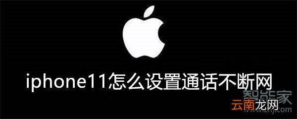 iphone11怎么设置通话不断网